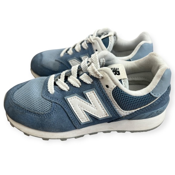 New Balance Other - New Balance‎ 574 Boys' Sneakers Blue Suede Mesh Size 12